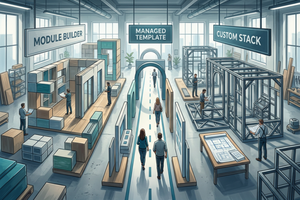How WordPress Compares with Hosted Builders and Custom Stacks